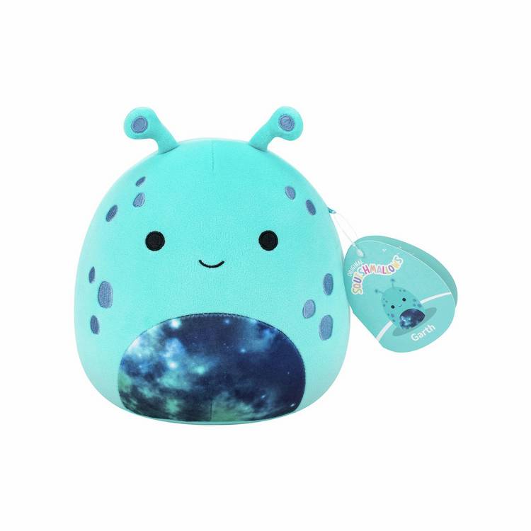 Squishmallows soft toy Garth Teal Alien 7.5 inch - British product