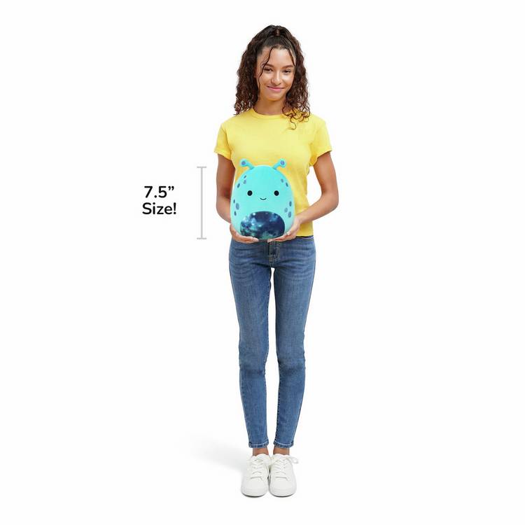 Squishmallows soft toy Garth Teal Alien 7.5 inch - British product