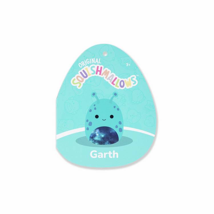 Squishmallows soft toy Garth Teal Alien 7.5 inch - British product