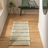 Argos Habitat Archive Industrial Stripe Neutral Wool Runner 66x200cm- Buy online at McGrocer