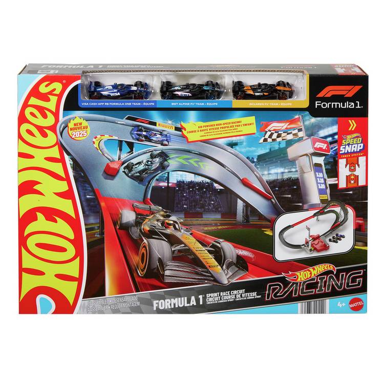 Hot Wheels Formula 1 Sprint Race Circuit Track Set 33cm, imported from the UK