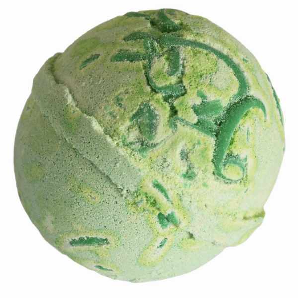 LUVYAH Cosmetics Kiwi Coconut Bath Bomb 180g, imported from the UK