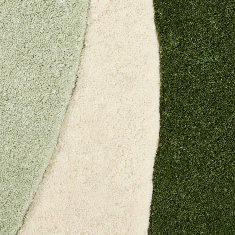 Habitat abstract circle wool cut pile rug 120x120cm (British brand)