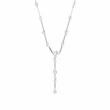Swarovski Rhodium Plated Crystal Pearl Constella Y Necklace