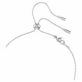 Swarovski rhodium-plated crystal pearl Y necklace 38cm - British product