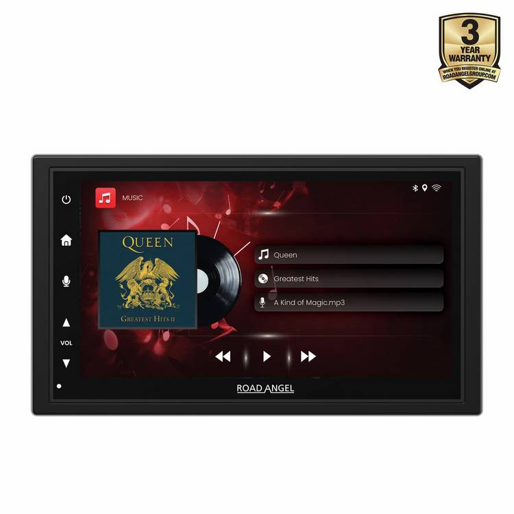Road Angel 7-inch car stereo with Apple CarPlay and Android Auto - British product