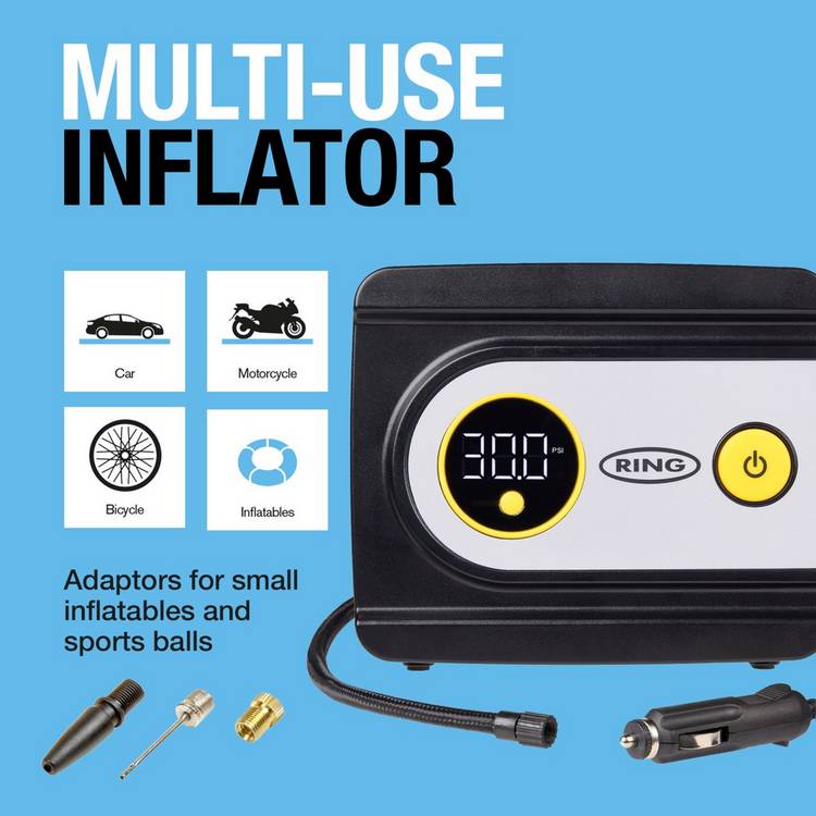 Ring Automotive RAC612 digital tyre inflator UK version