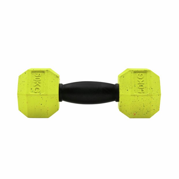 Nike Max Fusion large dog toy dumbbell yellow - British product