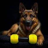 Nike Max Fusion large dog toy dumbbell yellow - British product