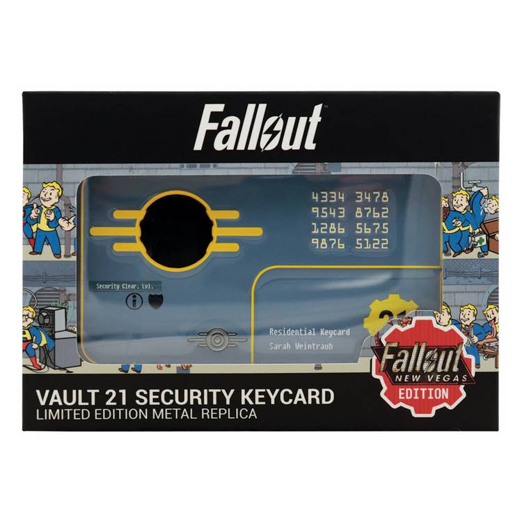 Fanattik Vault 21 Security Keycard replica 110x62mm (British brand)