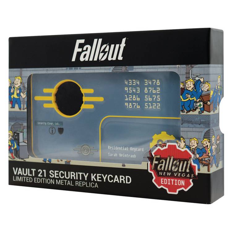 Fanattik Vault 21 Security Keycard replica 110x62mm (British brand)