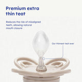 MAM Perfect Night soother for babies 0-6 months, 2 pack (British brand)