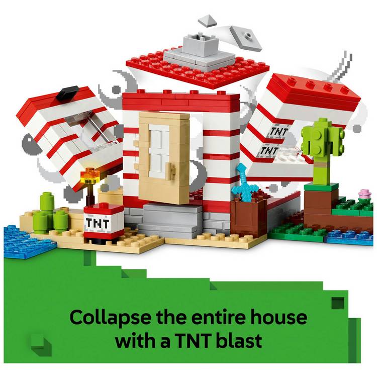 LEGO Minecraft TNT Jungle House building set 287 pieces, UK version
