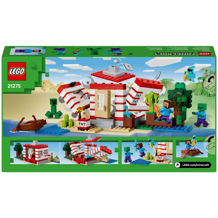 LEGO Minecraft TNT Jungle House building set 287 pieces, UK version