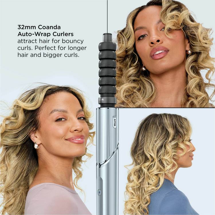 Shark FlexStyle Glacial Blue 6-in-1 air styler and dryer (British brand)