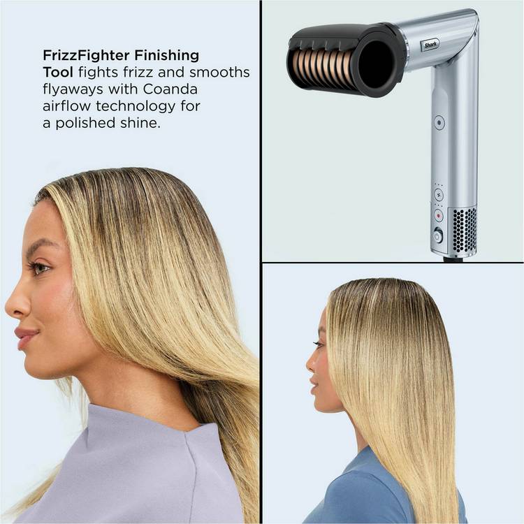 Shark FlexStyle Glacial Blue 6-in-1 air styler and dryer (British brand)