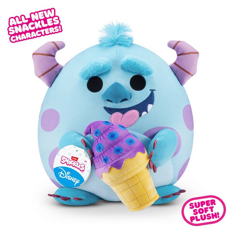 Snackles Disney Sulley soft toy 35cm (British brand)
