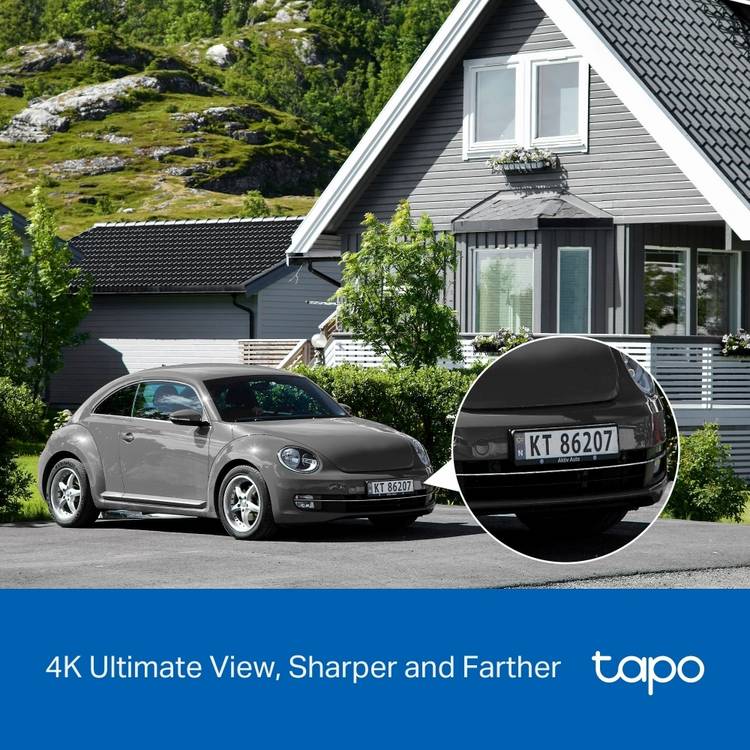 Tapo C660 4K solar-powered pan tilt security camera kit - British product