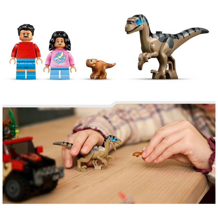 LEGO Jurassic World Raptor Off-Road Escape building set, UK version