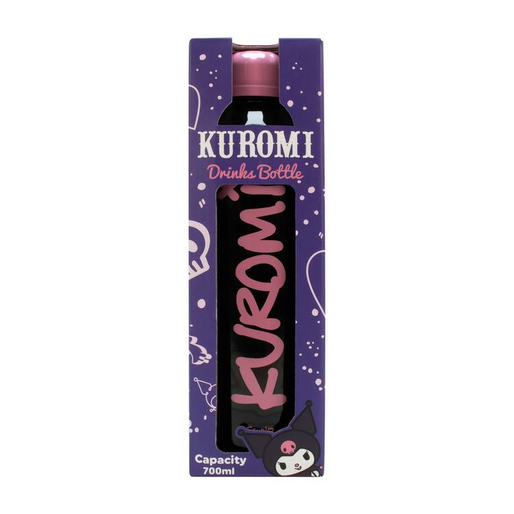 Sanrio Kuromi stainless steel water bottle 700ml, imported from the UK