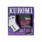 Sanrio Kuromi mug and sock set 350ml (British brand)