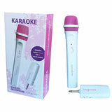 Easy Karaoke EKS717P wireless microphone pink and white, UK version
