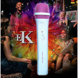 Easy Karaoke EKS717P wireless microphone pink and white, UK version