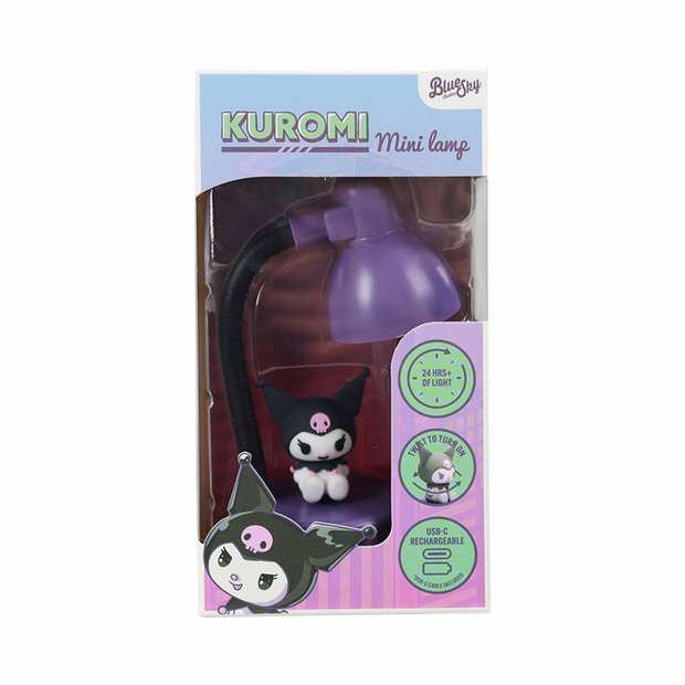 Sanrio Kuromi Mini USB Lamp 15cm, imported from the UK