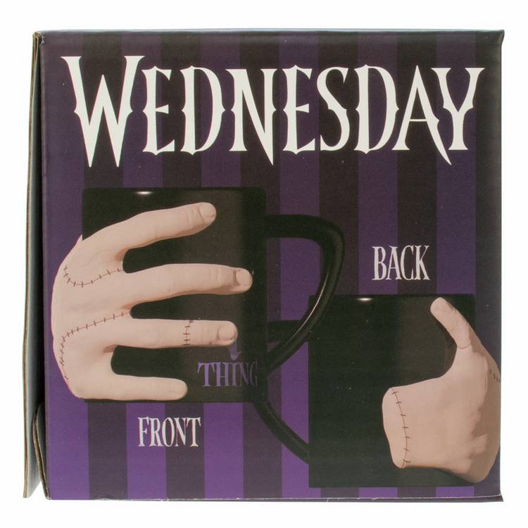 Wednesday 3D Thing Hand Mug ceramic 330ml (British brand)