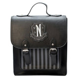 Wednesday Nevermore backpack satchel H31cm - British product