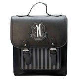Wednesday Nevermore backpack satchel H31cm - British product