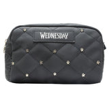 Wednesday quilted cosmetic bag black - British product