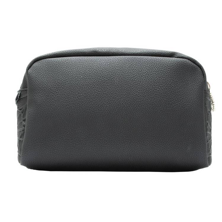 Wednesday quilted cosmetic bag black - British product