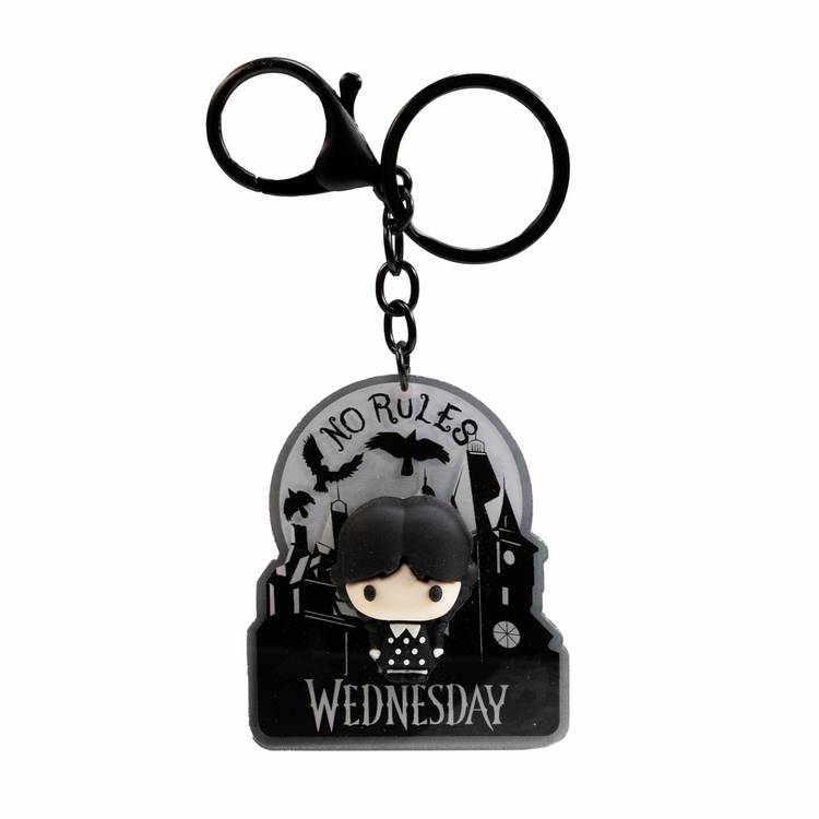Wednesday 3D character keychain, imported from the UK