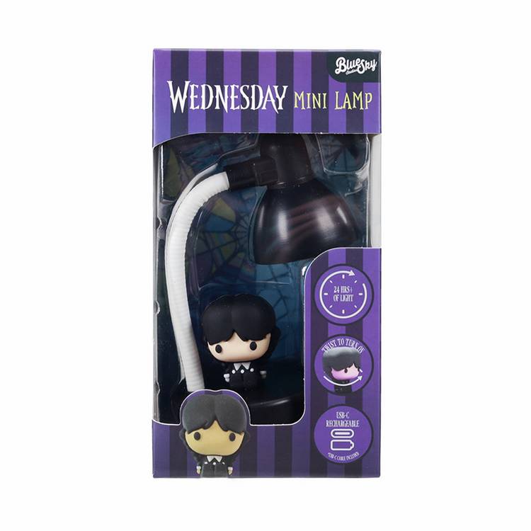 Wednesday Mini USB Lamp with figurine switch - British brand
