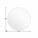 Habitat silver round wall mirror 80x80cm, UK version