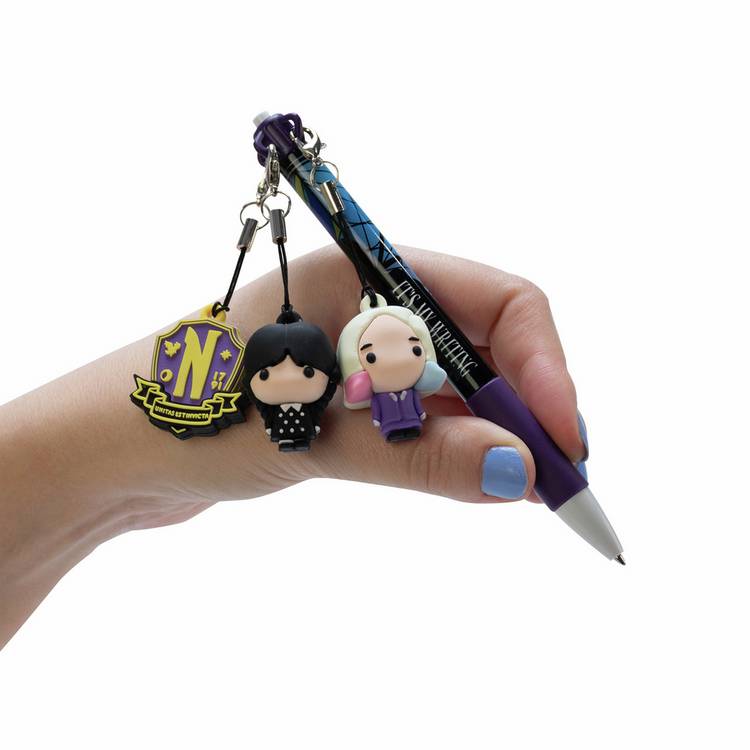 Wednesday Mini Pen Pals ballpoint pens set, UK version