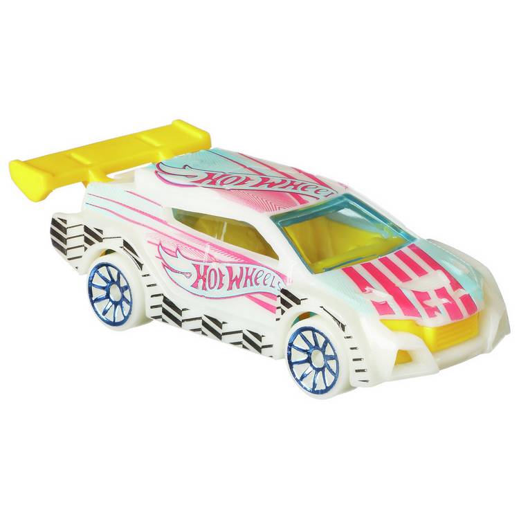 Hot Wheels Monster Trucks 10-Pack glow-in-the-dark toy cars, imported from the UK