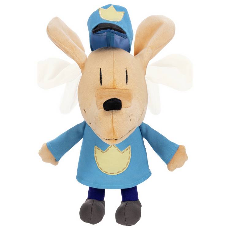 Dog Man interactive soft toy with toot sound, UK version