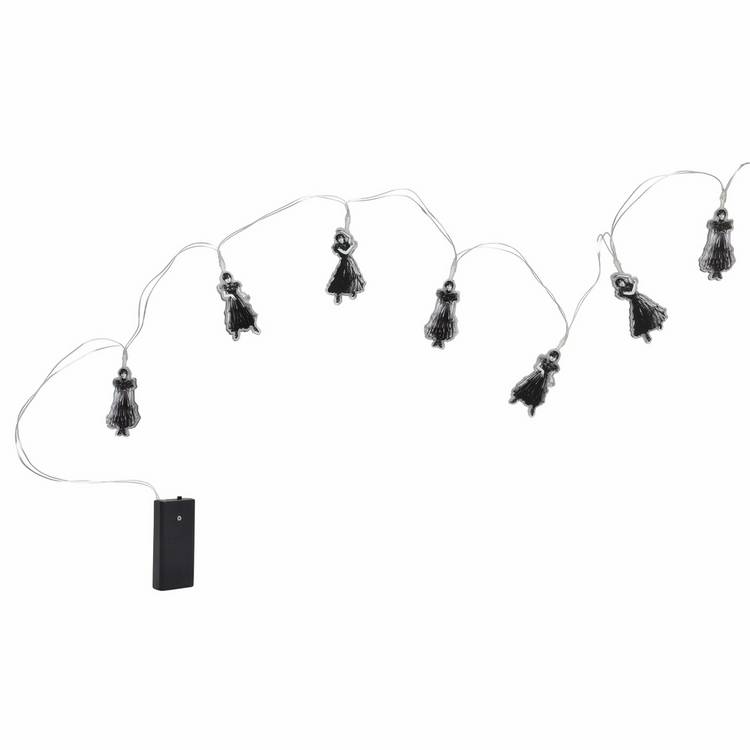 Wednesday Dance Pose multi coloured LED string lights, imported from the UK