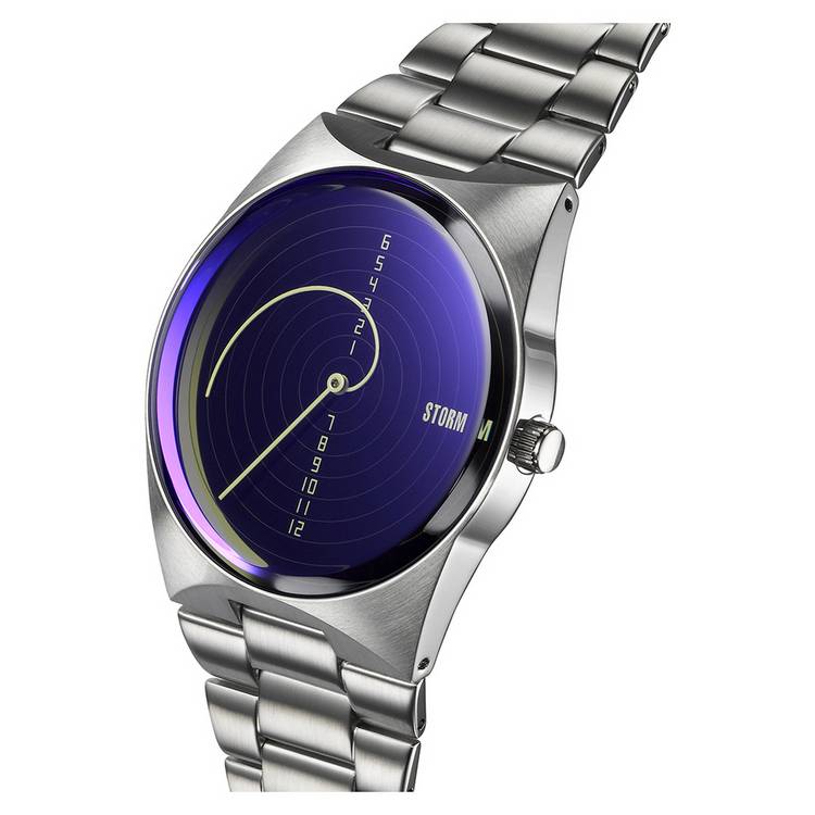 STORM Fibon-X blue dial stainless steel watch - British product