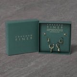 Freedom celestial earrings set of 6 gold finish - British product