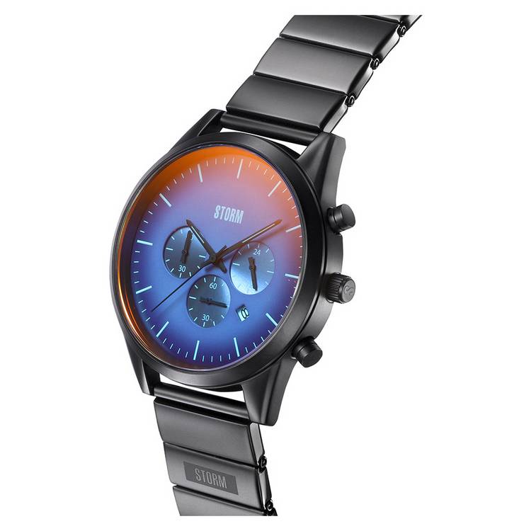 STORM Crusader blue dial stainless steel strap watch, UK version