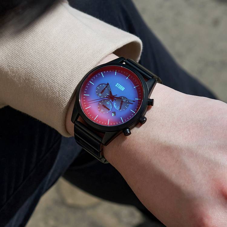 STORM Crusader blue dial stainless steel strap watch, UK version