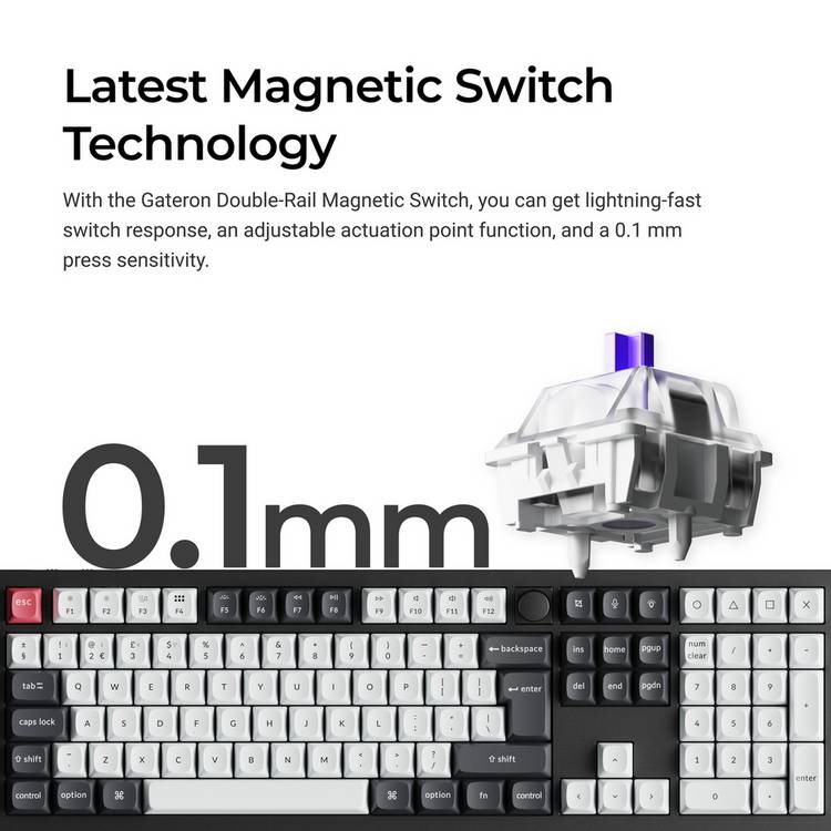Keychron Q6 HE wireless custom keyboard black, UK version