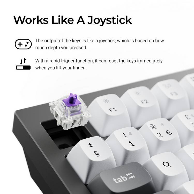 Keychron Q6 HE wireless custom keyboard black, UK version