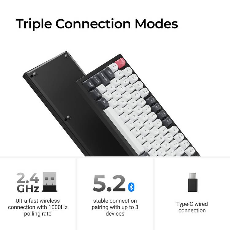 Keychron Q6 HE wireless custom keyboard black, UK version