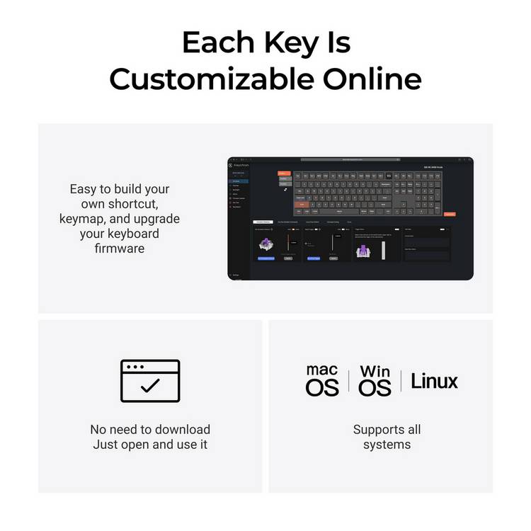 Keychron Q6 HE wireless custom keyboard black, UK version