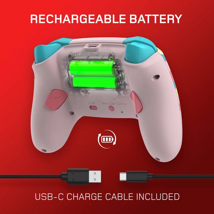 Gioteck WX5+ wireless controller Swirl design, imported from the UK