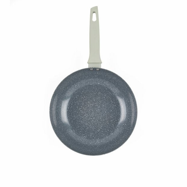 Russell Hobbs 28cm grey marble aluminium wok, imported from the UK
